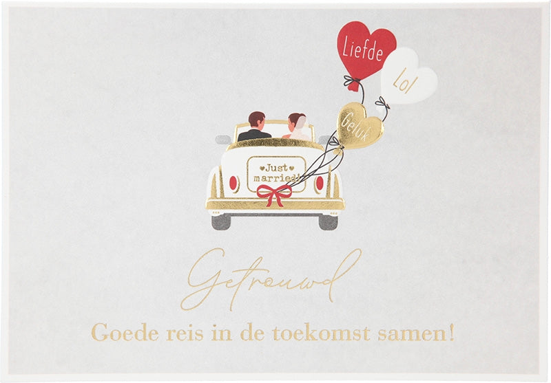 Gertouwd Goede reis in de toekomst... Depesche