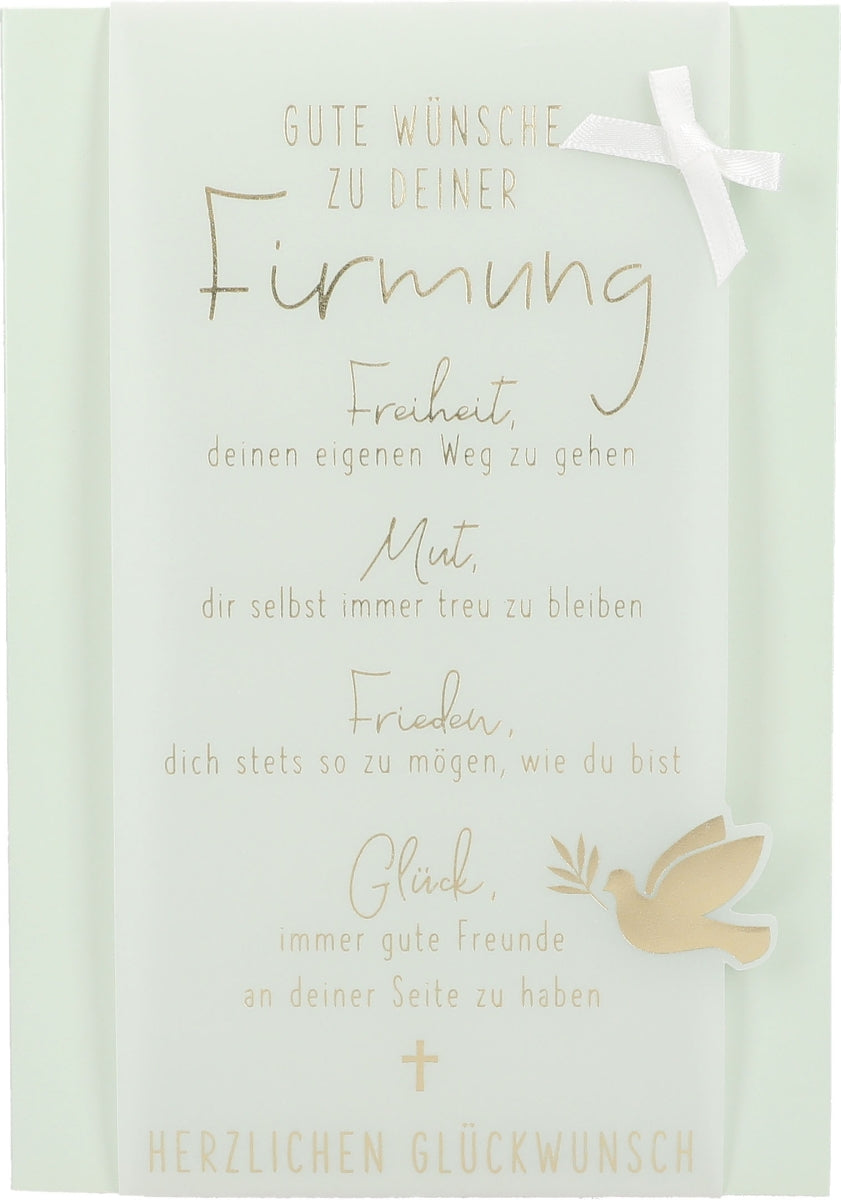 Gute Wünsche zu deiner Firmung... Depesche