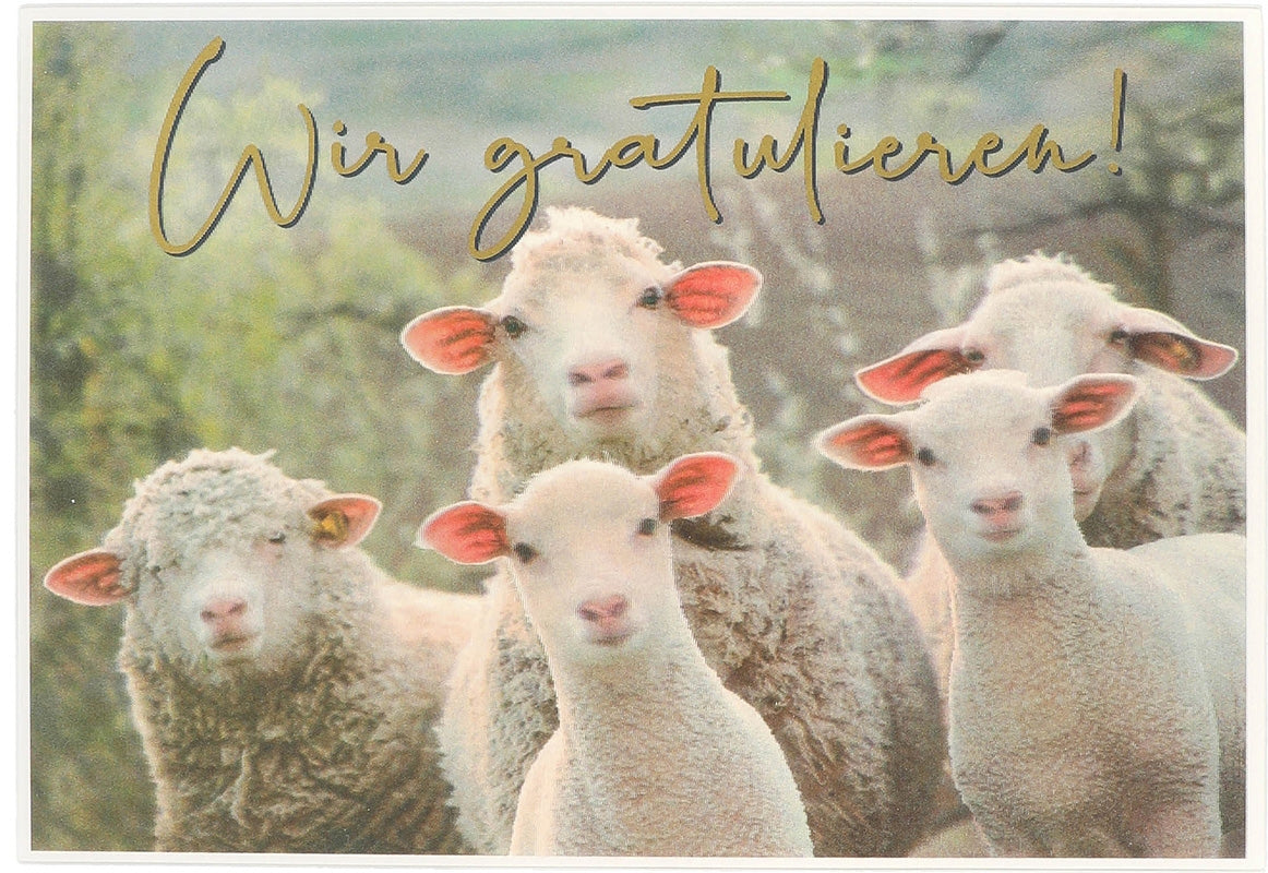 Wir gratulieren! Depesche