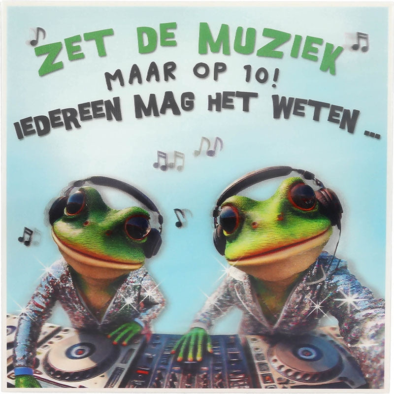 Zet de muziek maar op 10! Iedereen...