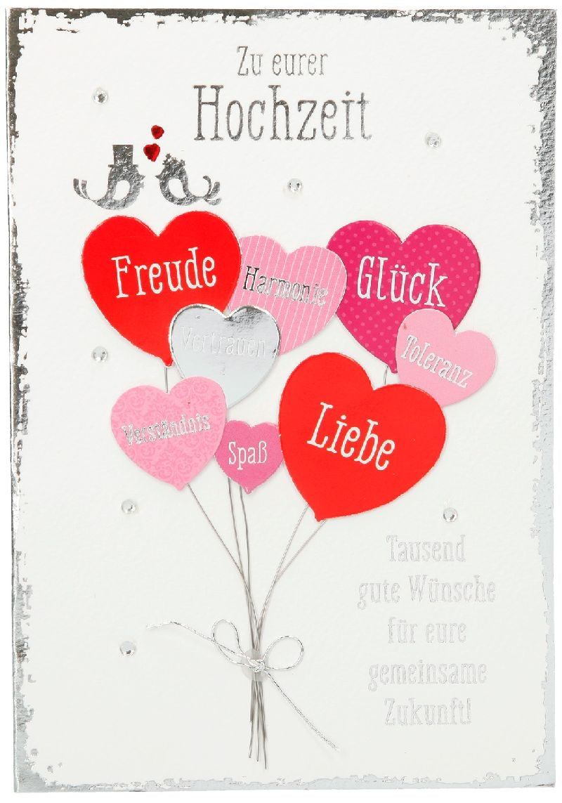 Zu eurer Hochzeit Tausend gute Wünsche.. Depesche