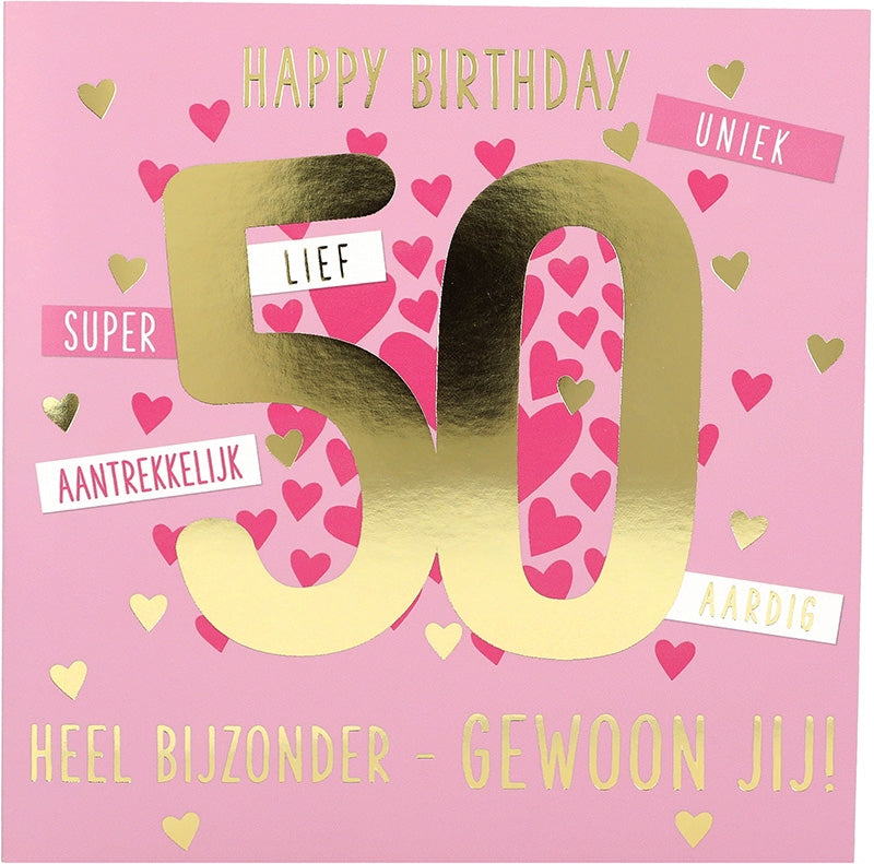 50 Happy Birthday uniek lief super ... Depesche