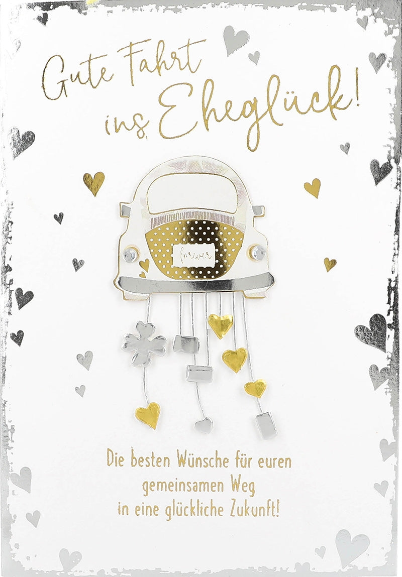 Gute Fahrt ins Eheglück! Die besten... Depesche