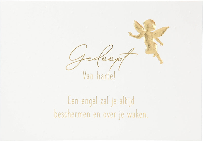Gedoopt Van harte! Een engel zal je... Depesche