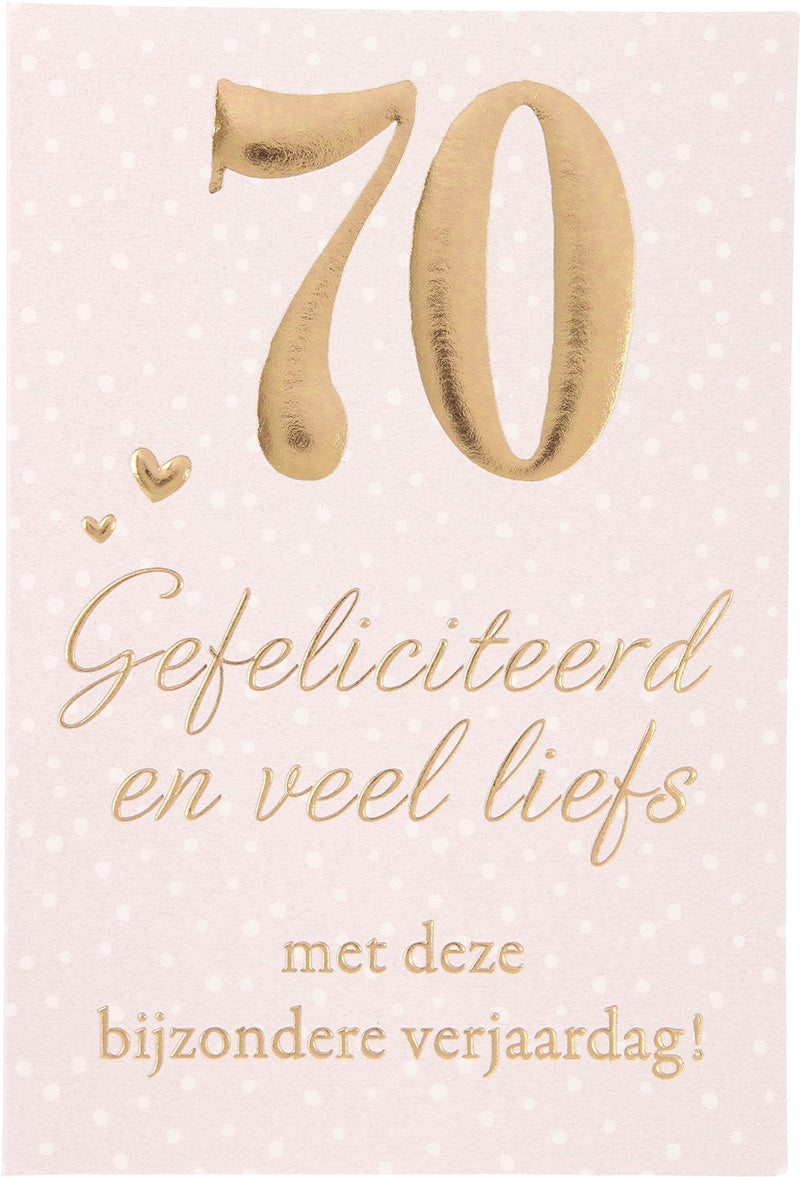 70 Gefeliciteerd en veel liefs met ... Depesche