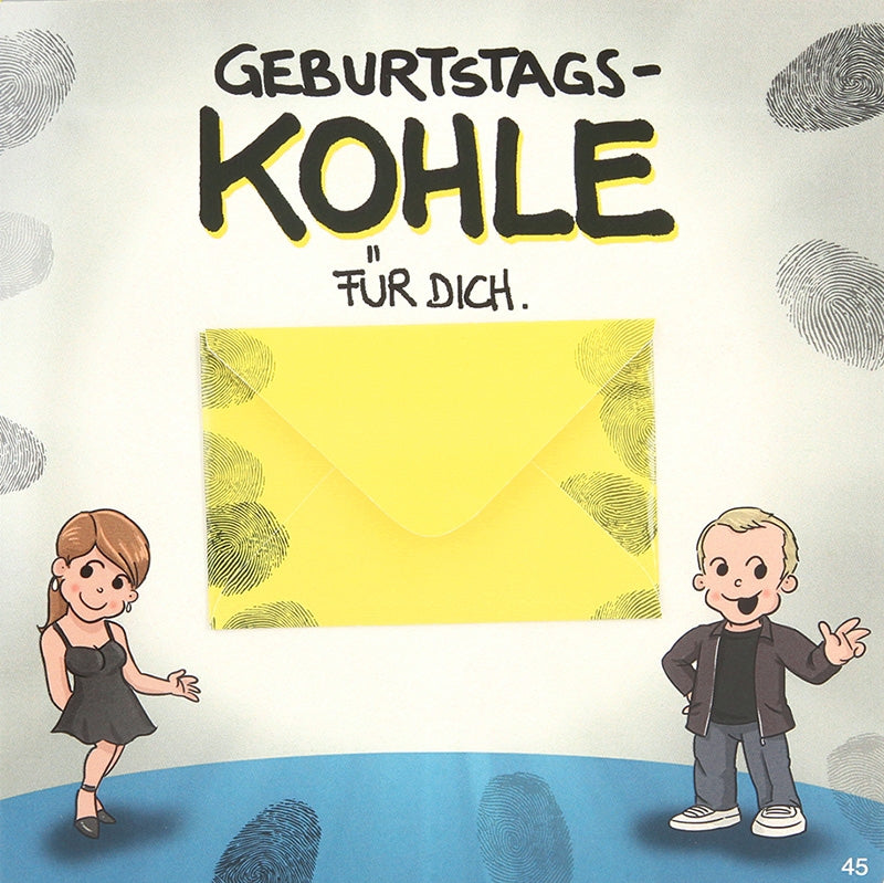 Geburtstags-Kohle für dich. Depesche