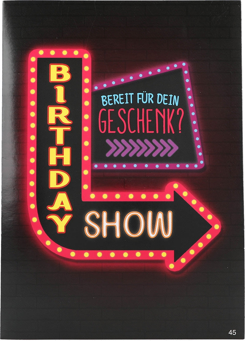 BIRTHDAY SHOW - Bereit für dein Geschenk Depesche