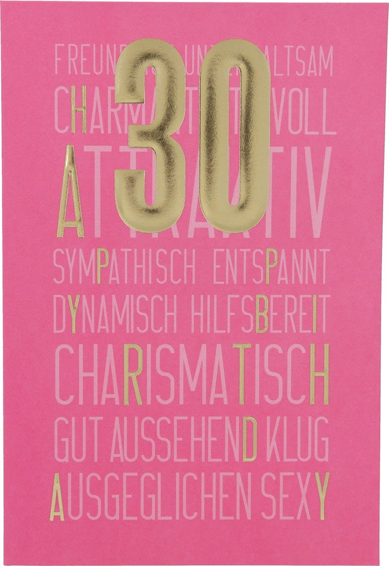 30 Sympathisch, entspannt - rosa... Depesche