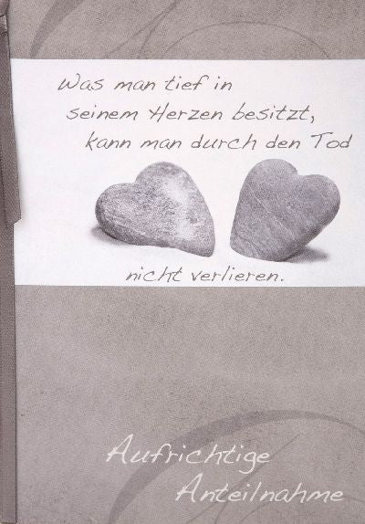 Was man tief in seinem Herzen besitzt... Depesche