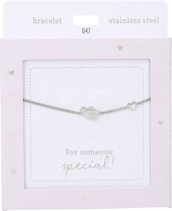2 Hearts - silver