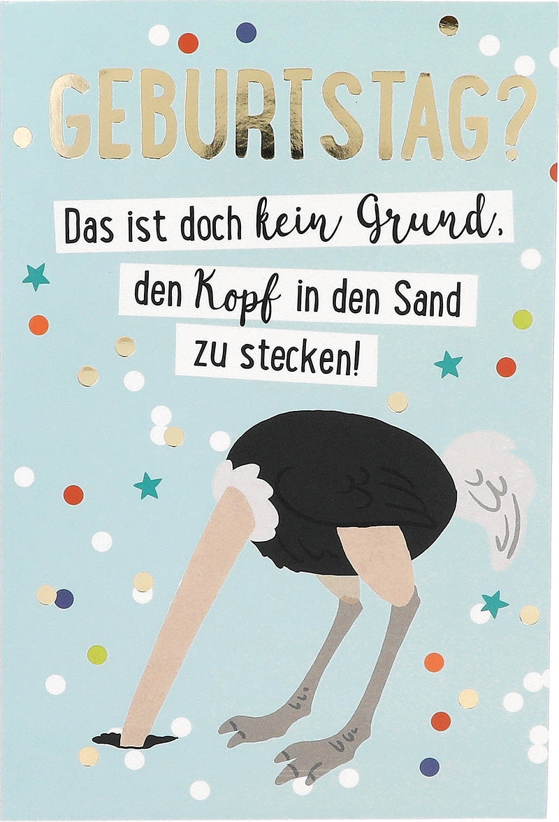 Geburtstag? Das ist doch kein Grund, ... Depesche
