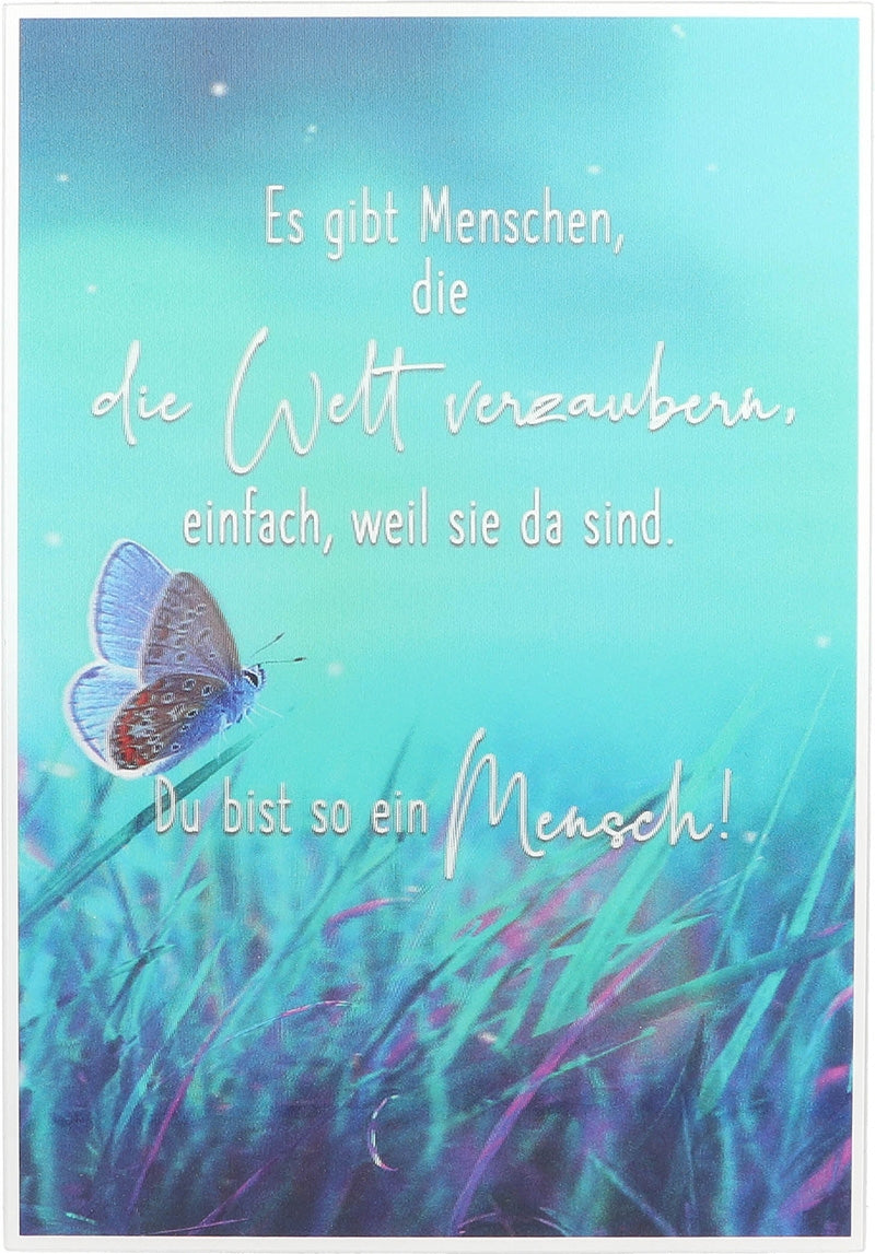 Es gibt Menschen, die die Welt ... Depesche