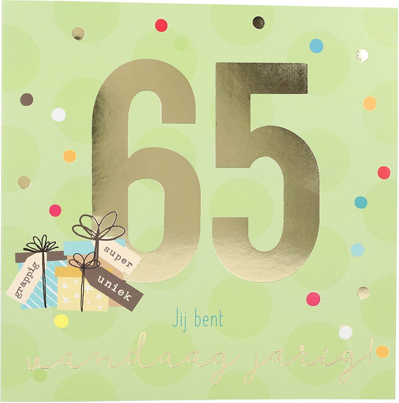 65 Jij bent vandaag jarig! Depesche