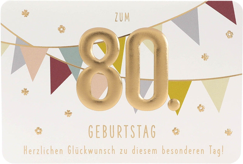 zum 80 Geburtstag Herzlichen Glückwunsch Depesche