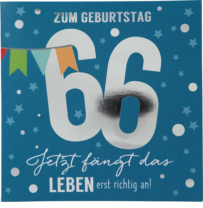 Zum Geburtstag 66 Jetzt fängt das Leben Depesche