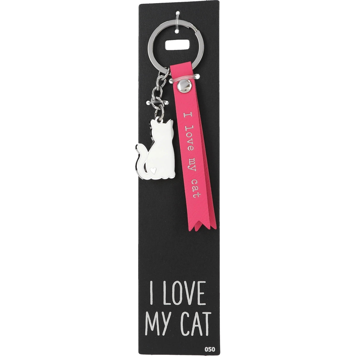 Stijlvolle Sleutelhanger: I Love My Cat