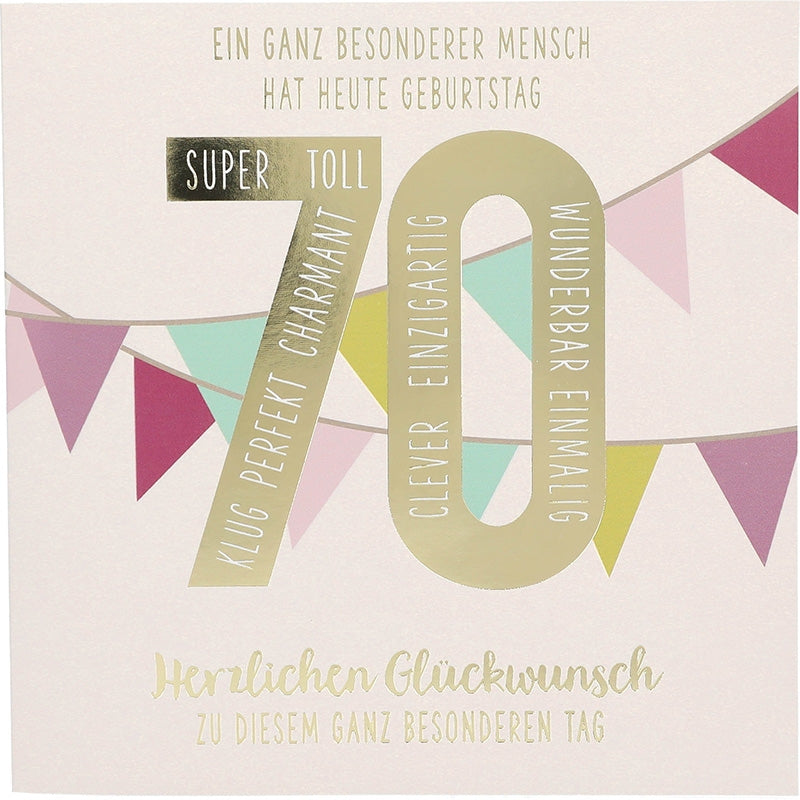 70 Ein ganz besonderer Mensch hat... Depesche