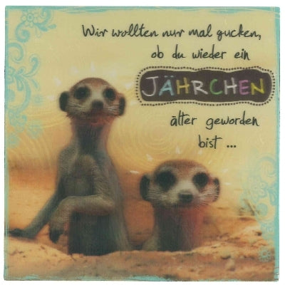 Wir wollten nur mal gucken, ob du... Depesche