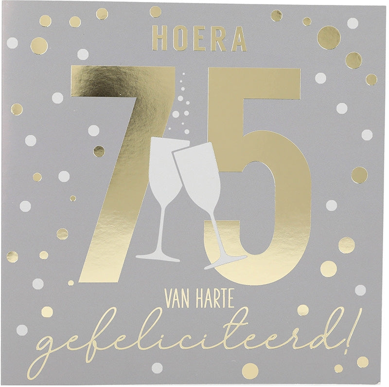 75 Hoera Van harte gefeiciteerd! Depesche