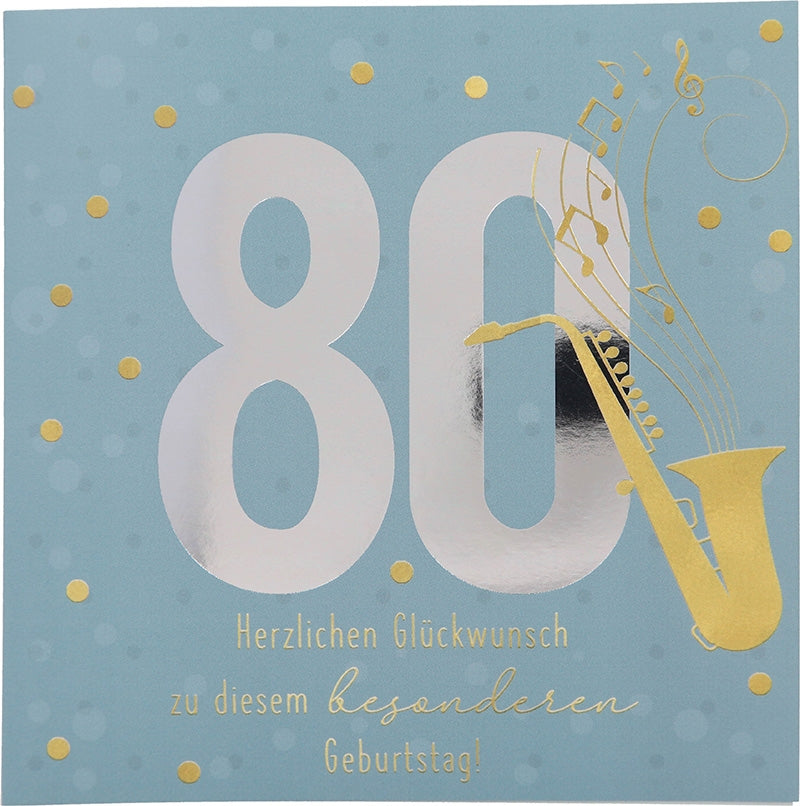 80 Herzlichen Glückwunsch zu diesem... Depesche