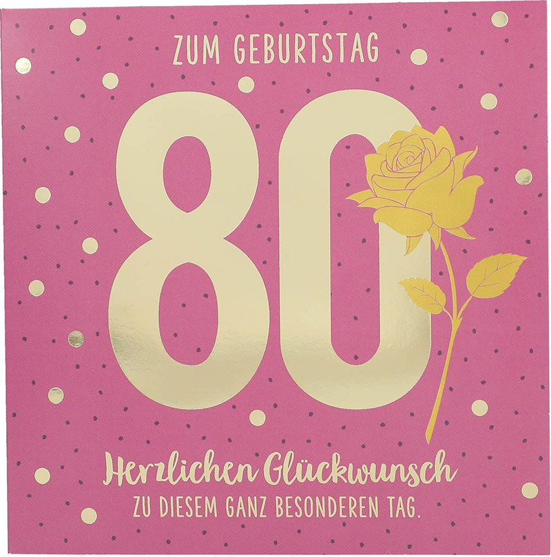 Zum Geburtstag 80 Herzlichen Glückwinsch Depesche