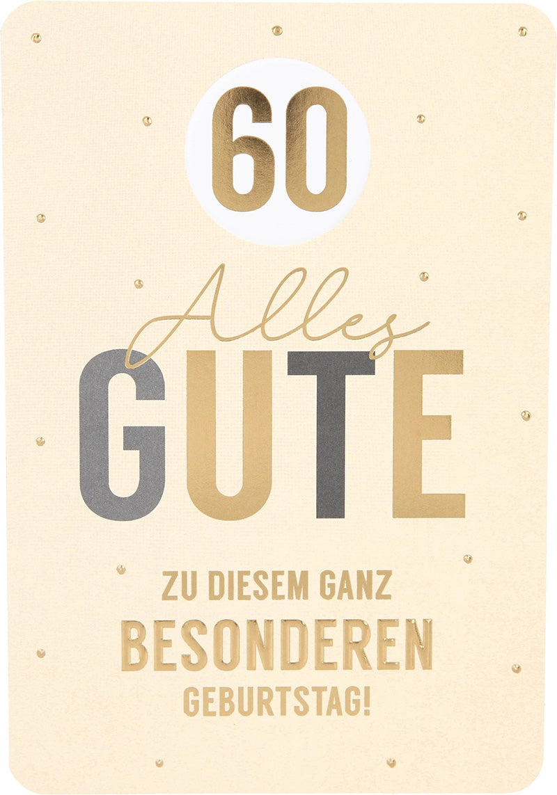 60 Alles Gute zu diesem ganz... Depesche