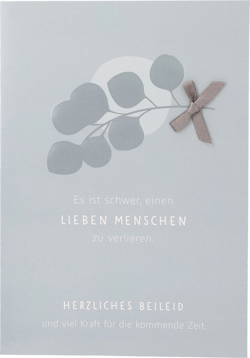 Es ist schwer, einen lieben Menschen... Depesche