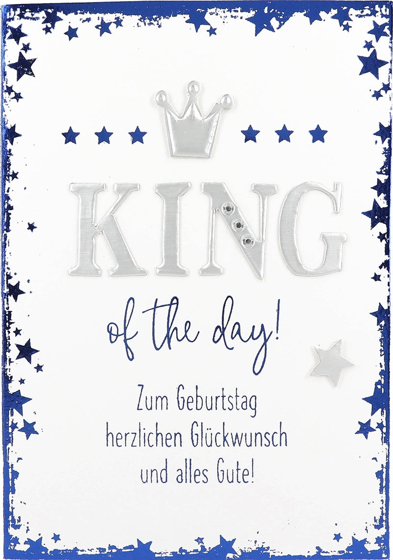 King of the day! Zum Geburtstag... Depesche