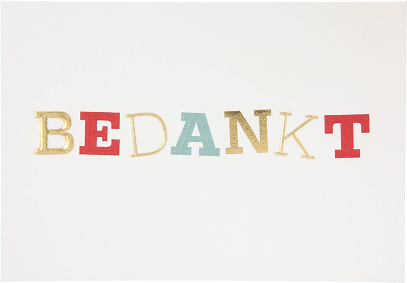 BEDANKT Depesche