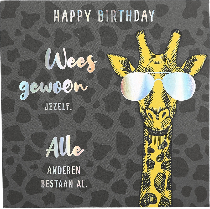 Happy Birthday Wees gewoon jezelf...