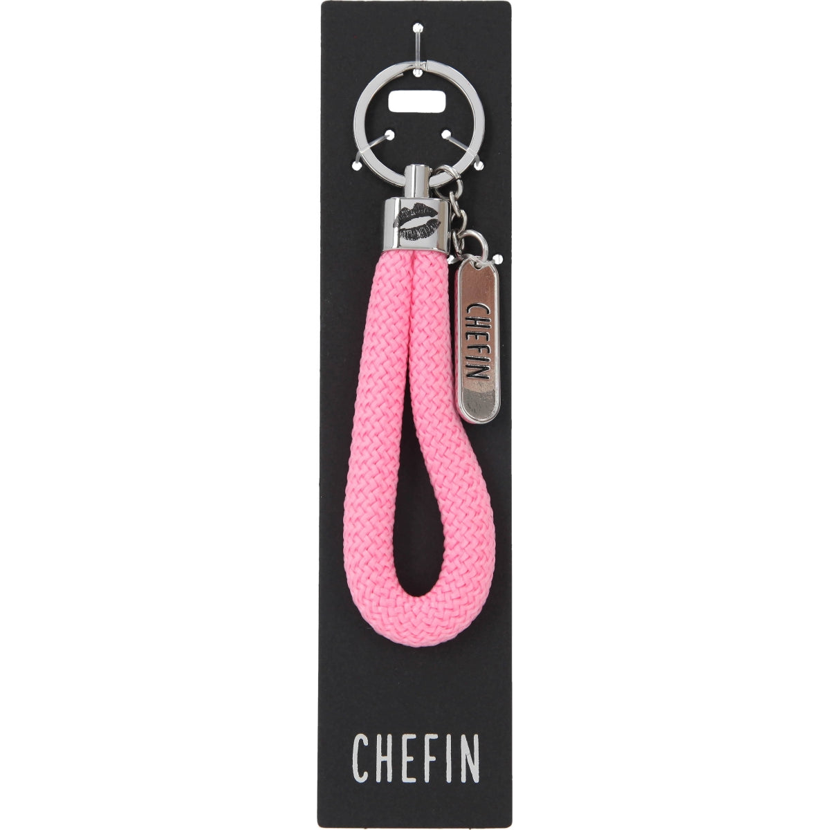 Vrolijke Chefin Sleutelhanger met Krachtige Boodschap