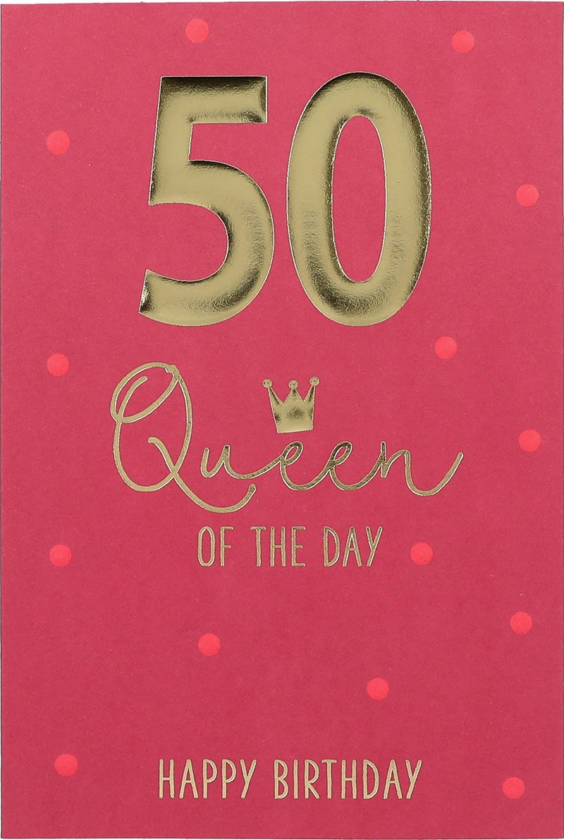 50 Queen of the day Happy Birthday Depesche