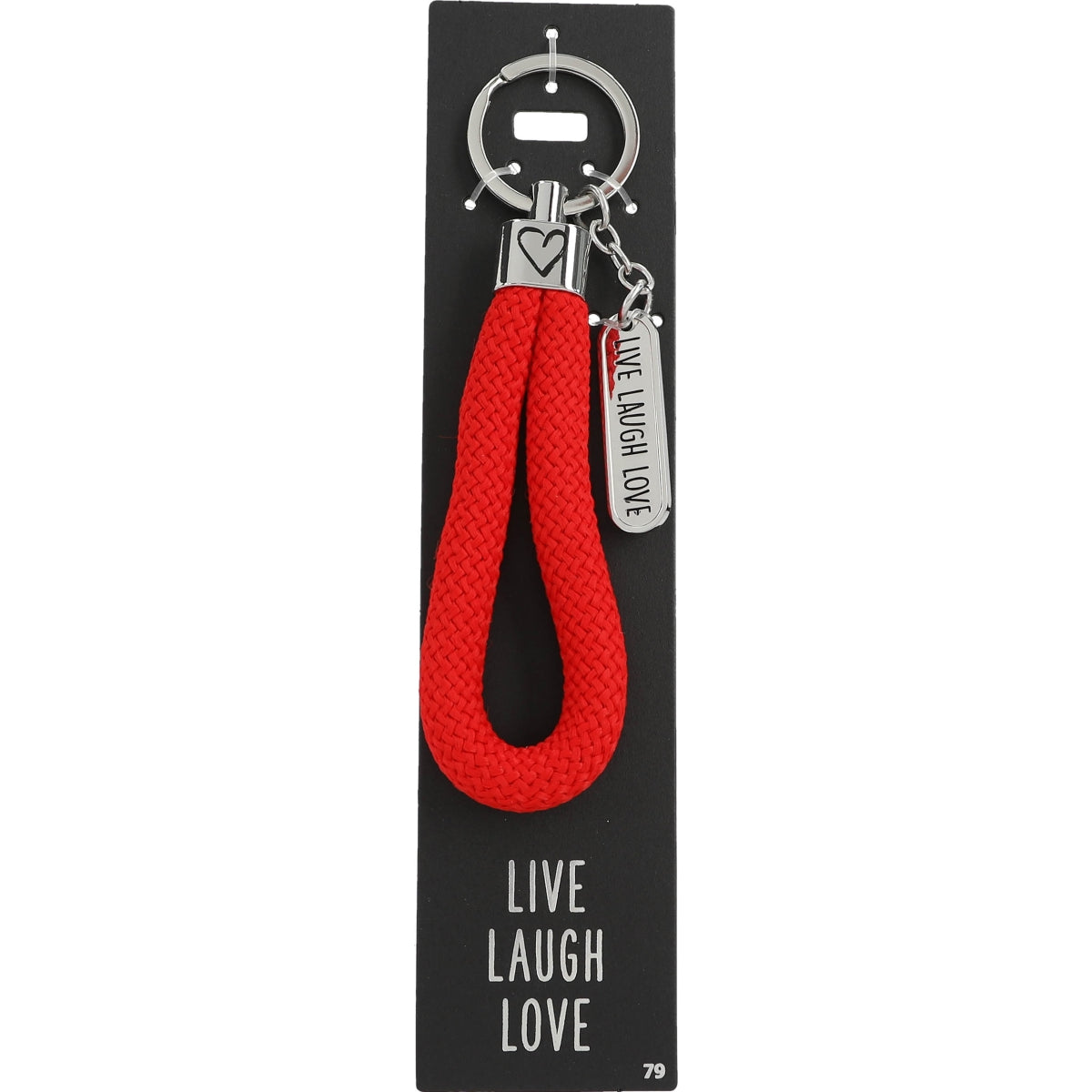 Vrolijke Live Laugh Love Sleutelhanger