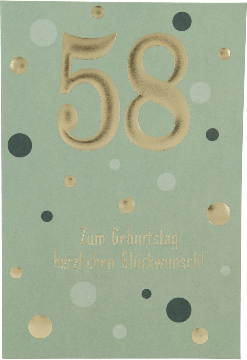 58 Zum Geburtstag herzlichen Glückwunsch Depesche