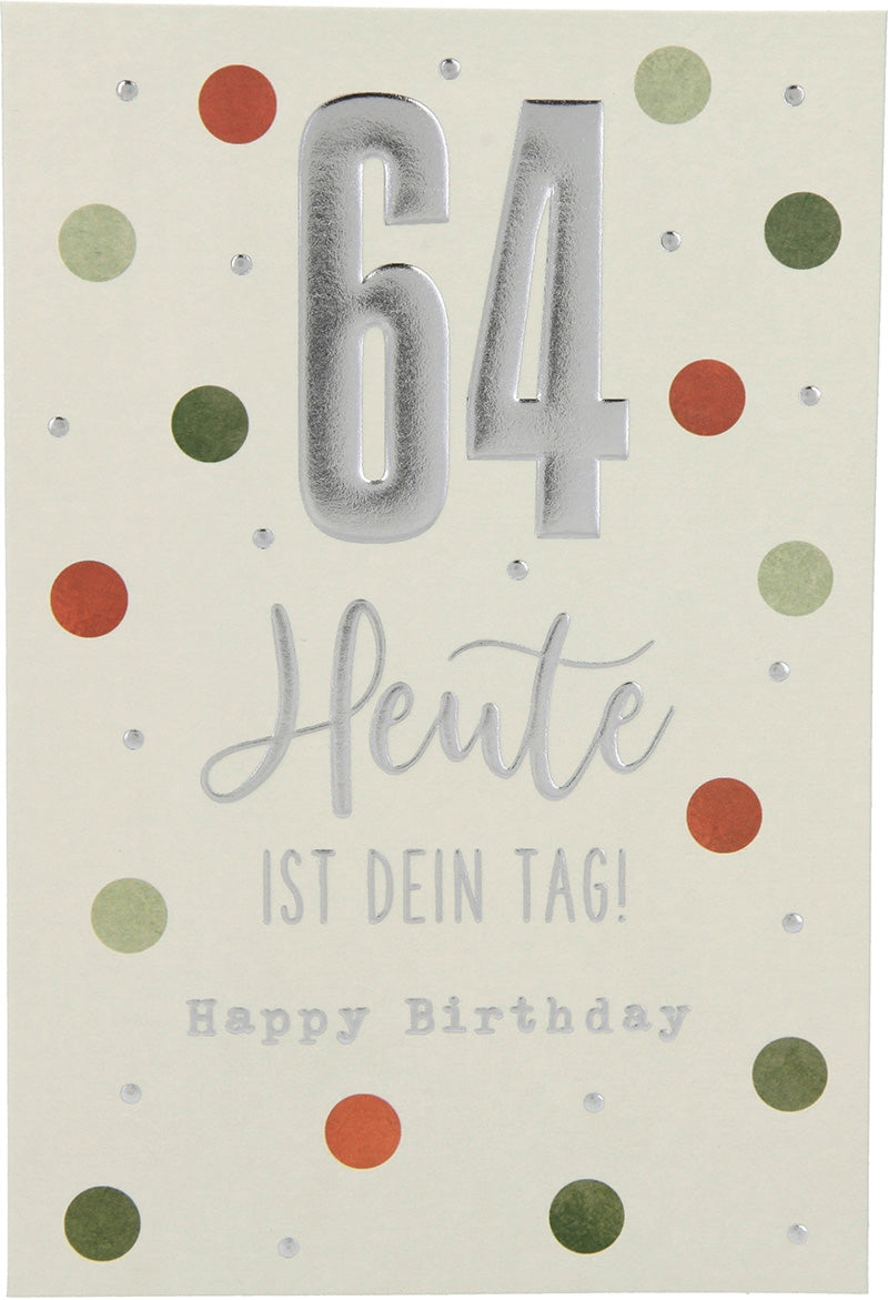 64 Heute ist dein Tag! Happy Birthday Depesche