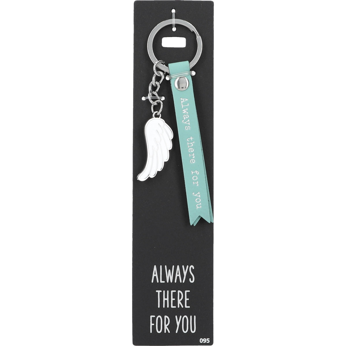 Turquoise Sleutelhanger 'Always There For You'