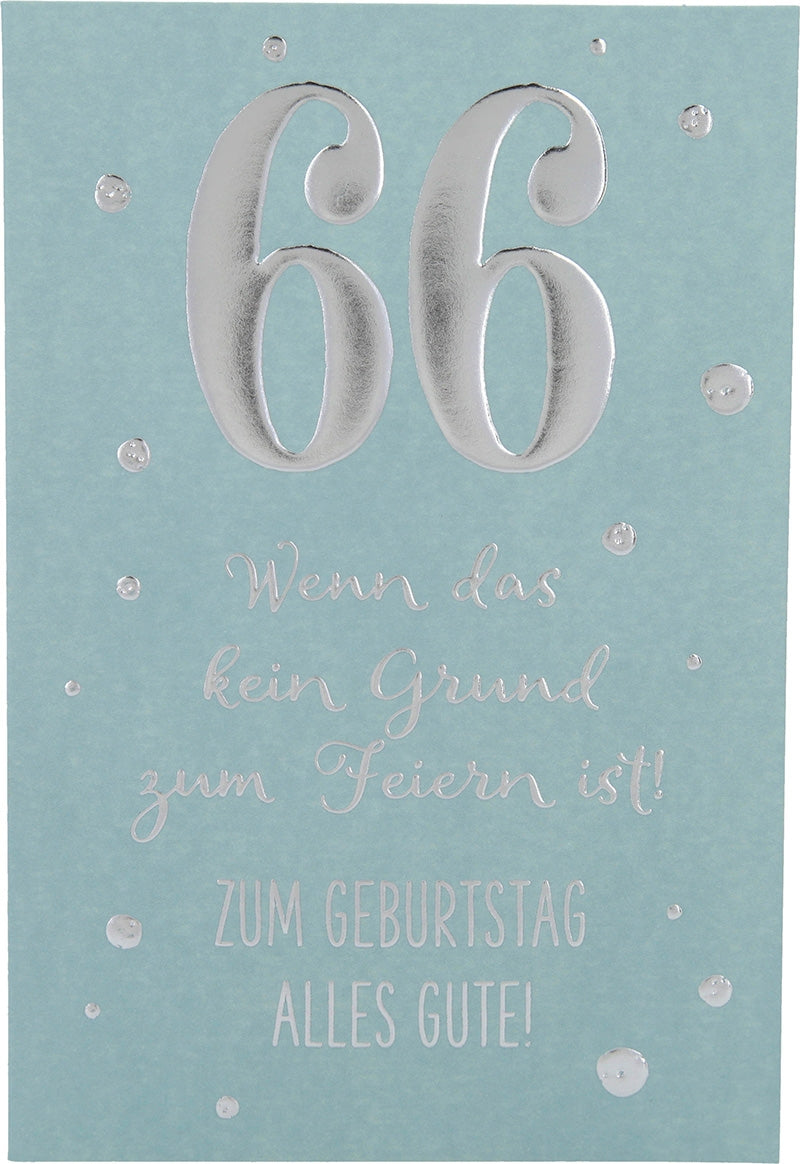 66 Wenn das kein Grund zum Feiern ist!.. Depesche