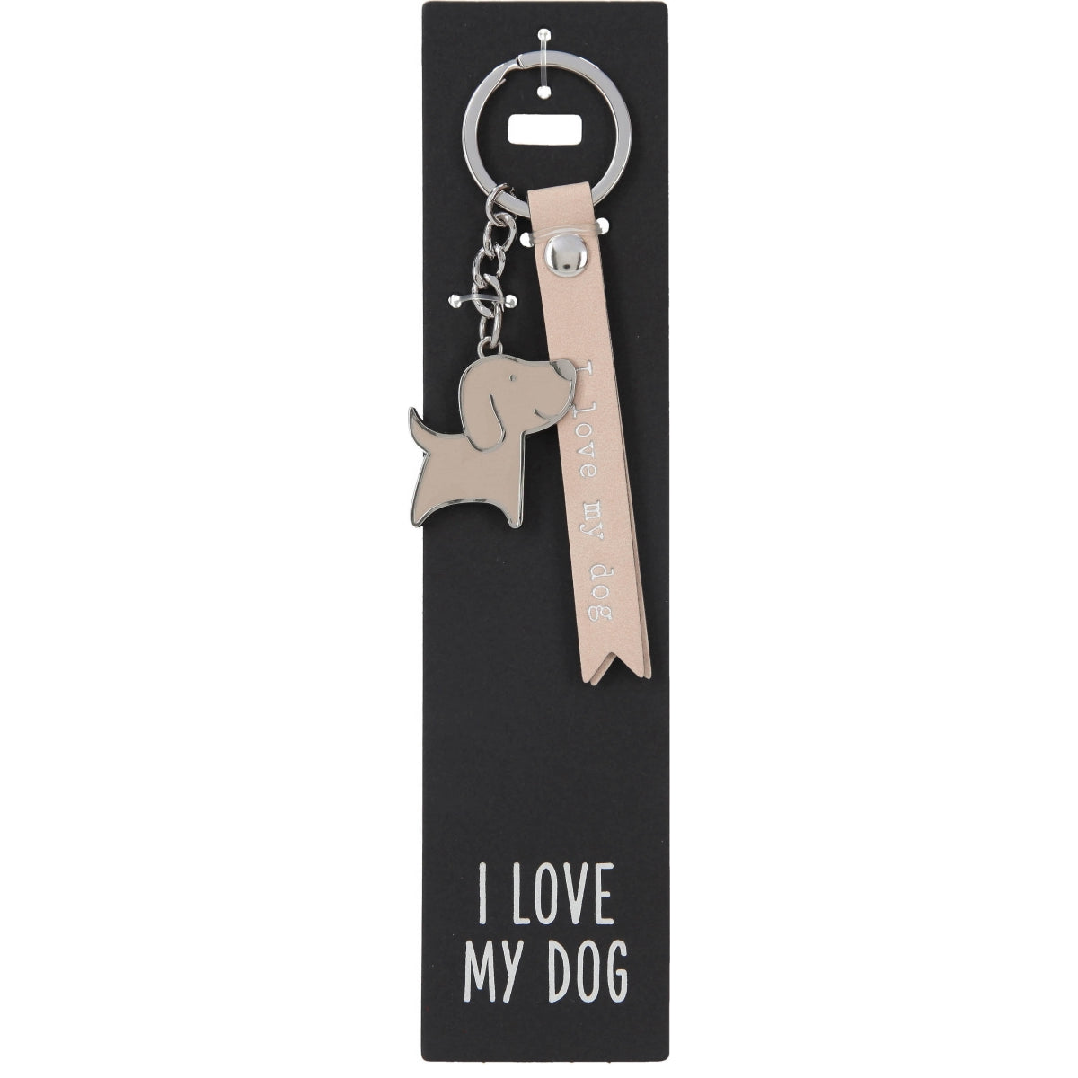 Kleurrijke Sleutelhanger I Love My Dog