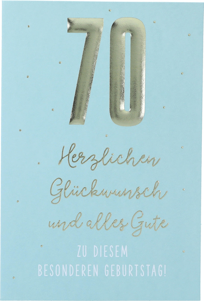 70 Herzlichen Glückwunsch und alles ... Depesche