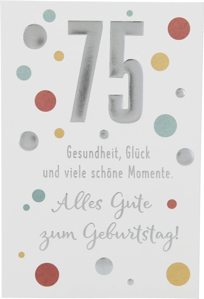 75 Gesundheit, Glück und viele schöne... Depesche