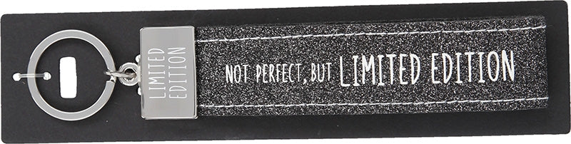 Antraciet Glitter Vilten Sleutelhanger - Unieke Limited Edition
