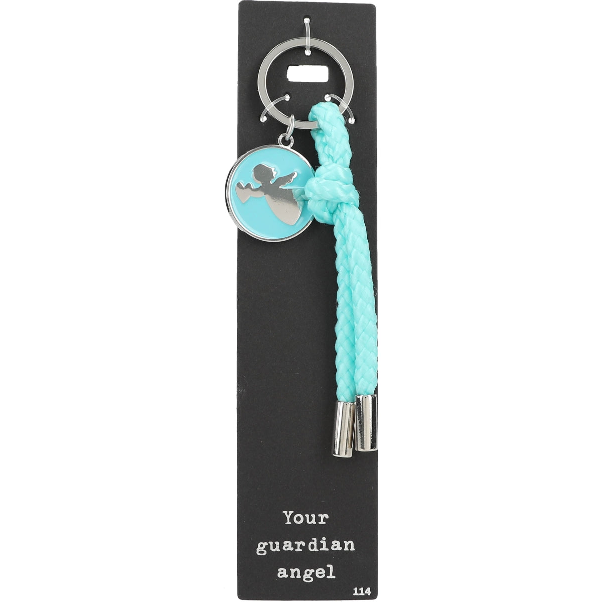 Stijlvolle Roze-Zwarte Sleutelhanger – Do not forget me!