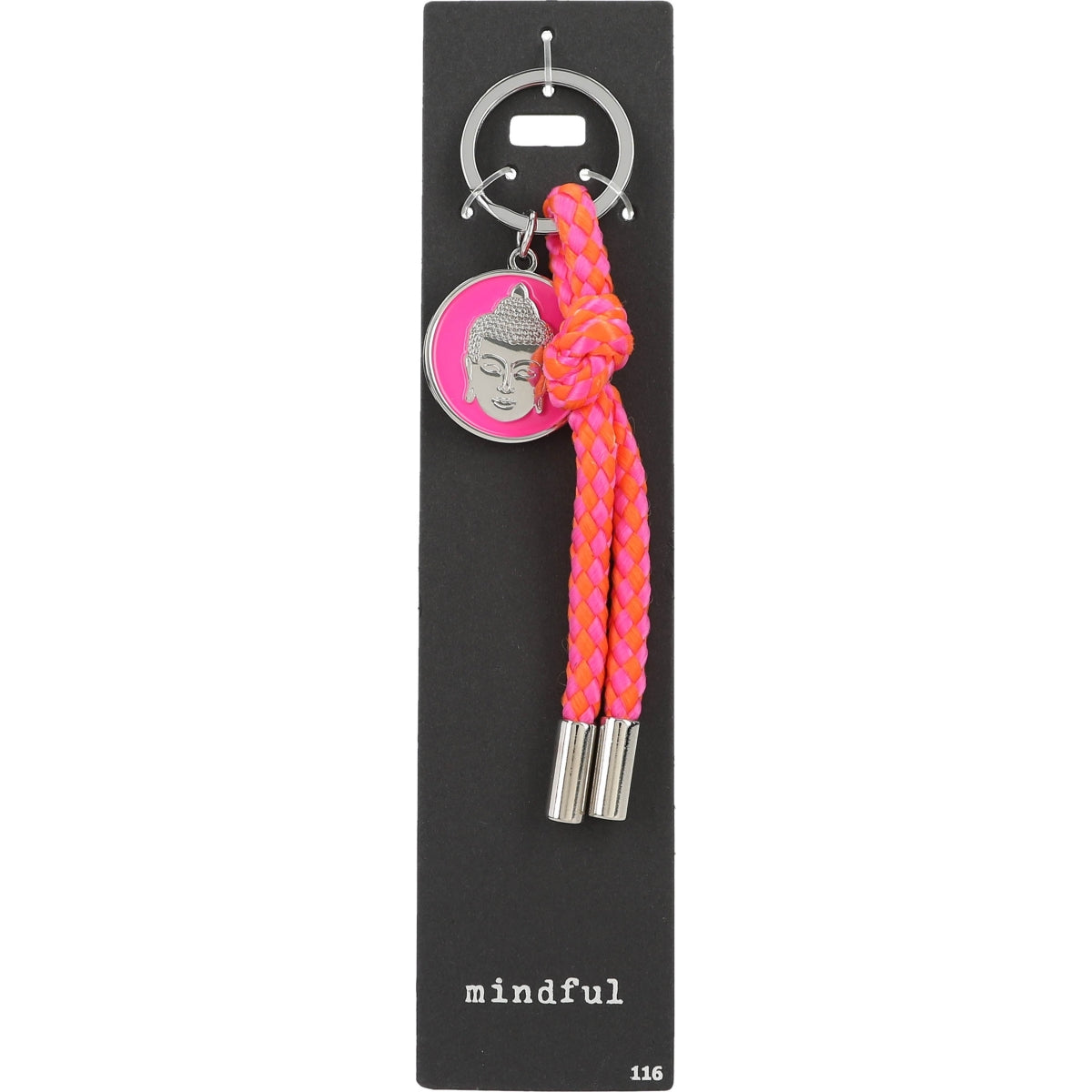 Trendy Petrol Blauw Sleutelhanger met Tekst